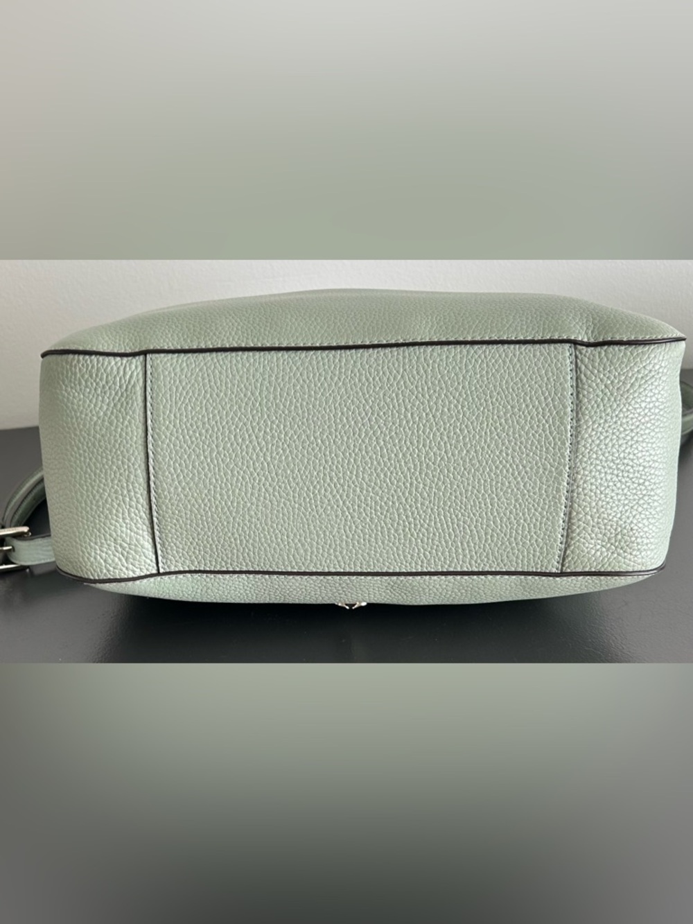 Kate Spade Mint Green Leather Shoulder Bag Crossbody Gold Hardware - Picture 9 of 12